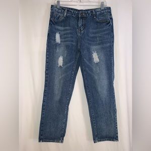 Dark Blue Boyfriend Jeans